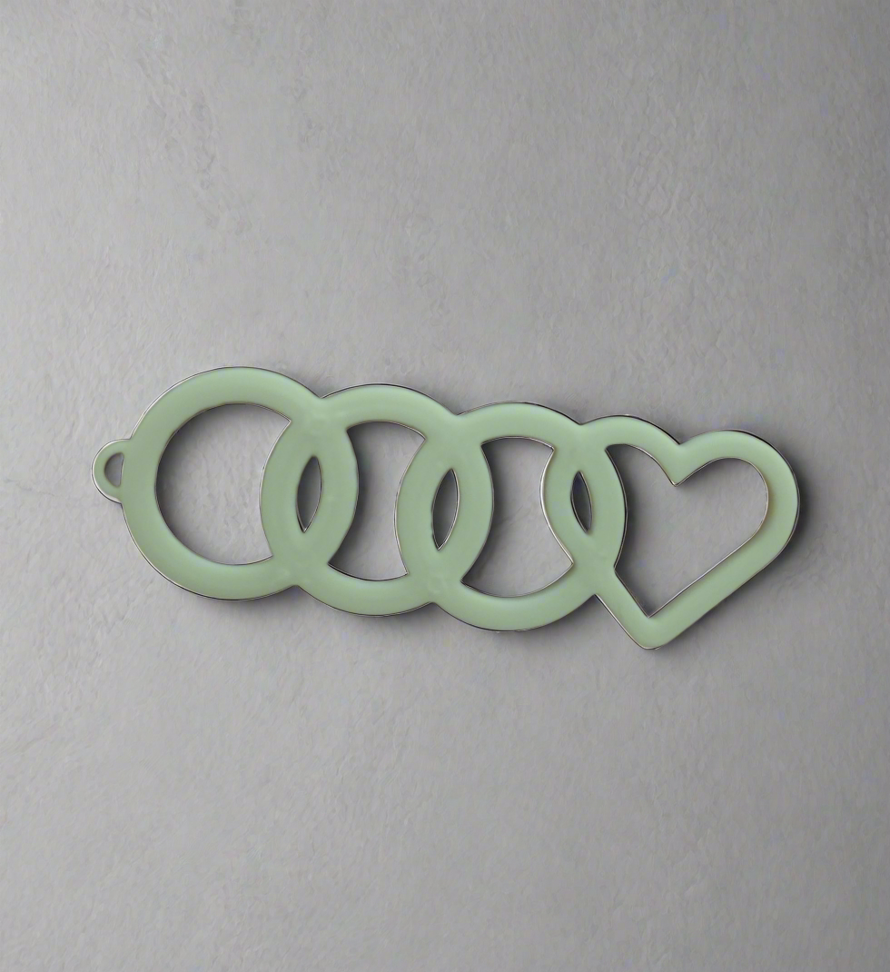 Audi Heart Keyring